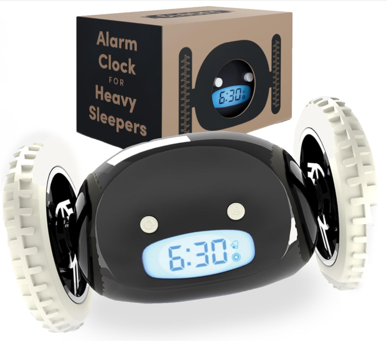 Clocky Alarm Clock on Wheels