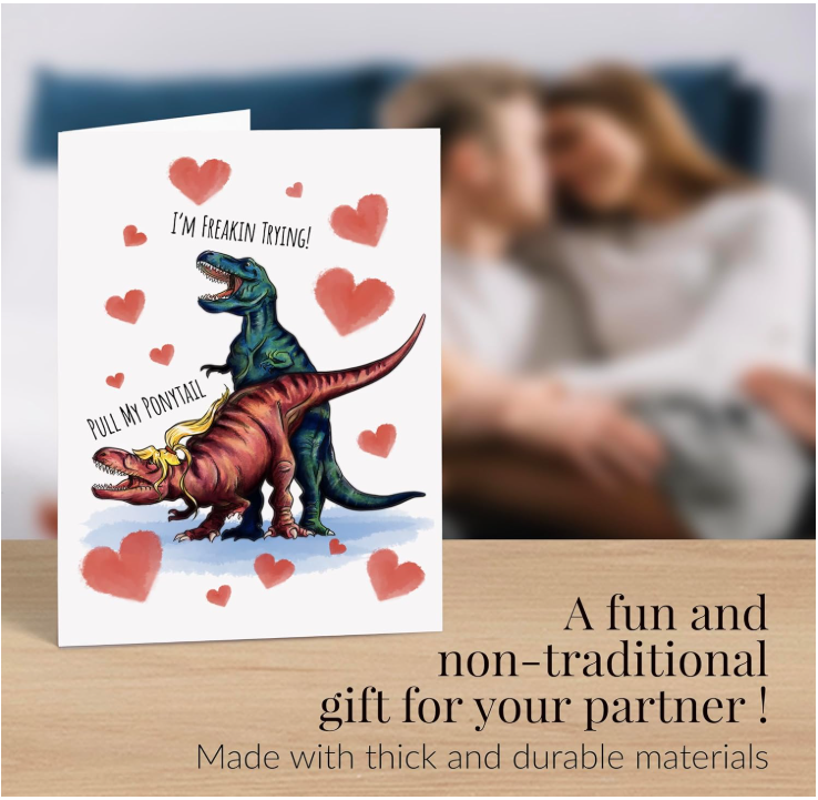 Funny Romantic Greeting Card for Him or Her | Great Naughty Gift for Happy Birthday, bday